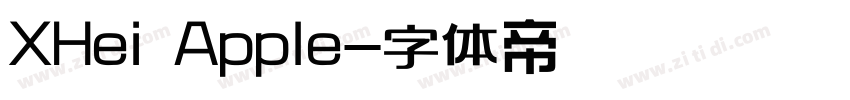 XHei Apple字体转换